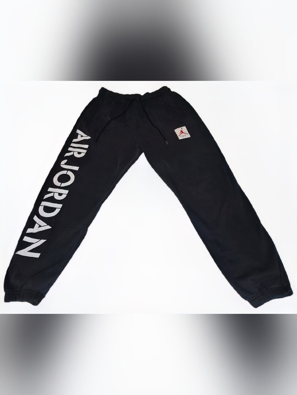 Jordan Black Sweatpants with White AIR JORDAN Side Logo